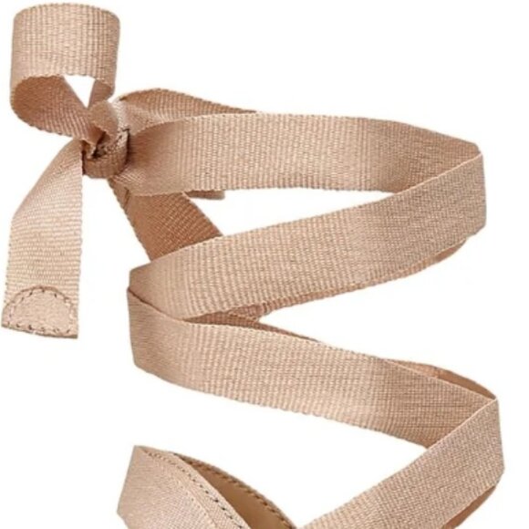 INC Maxx Faux Suede Open Toe Wedge Sandals – Blush MC 9.5 NWT - Picture 4 of 4